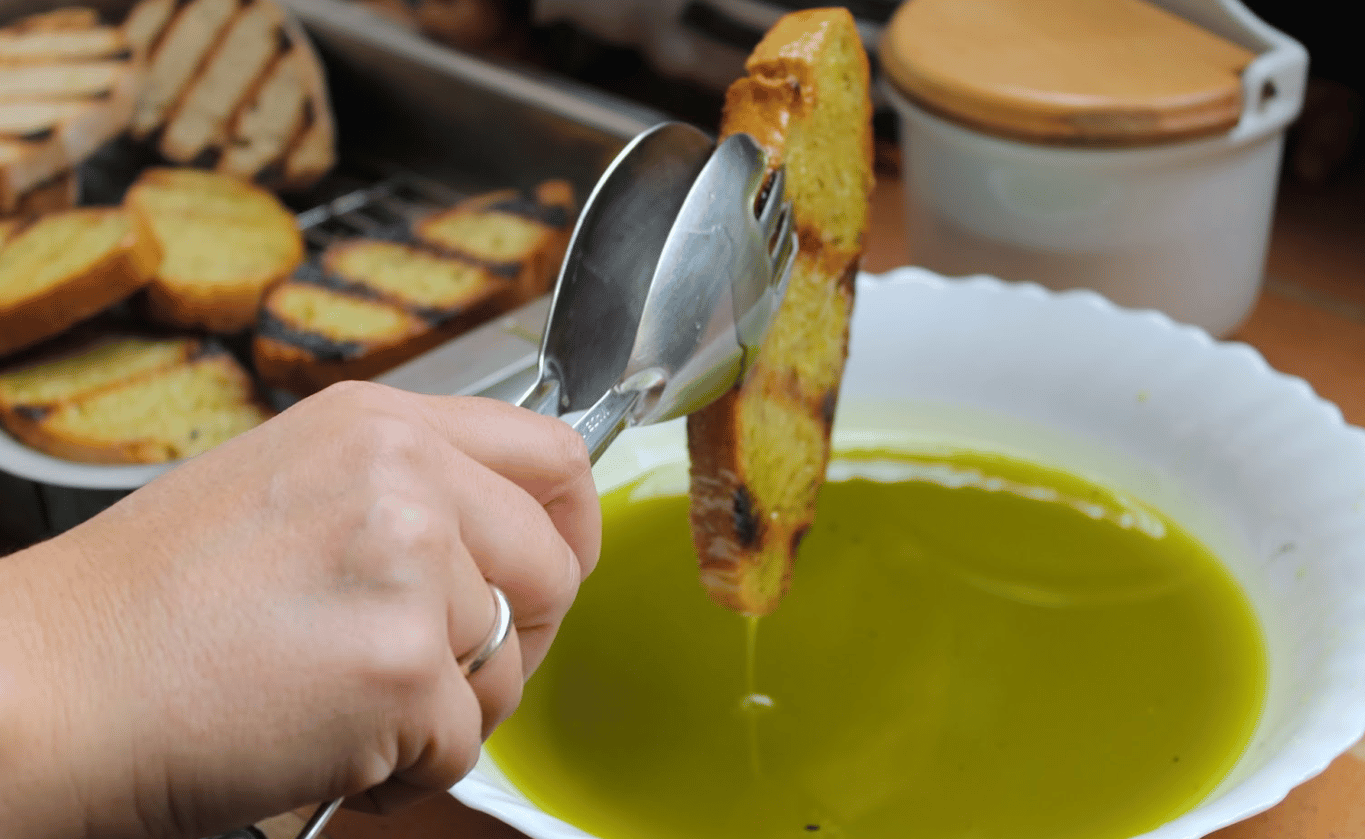 sopas gofies pan con aceite